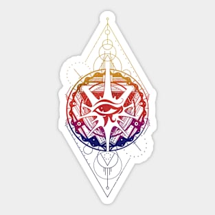 All Seeing Eye - Rainbow Sticker